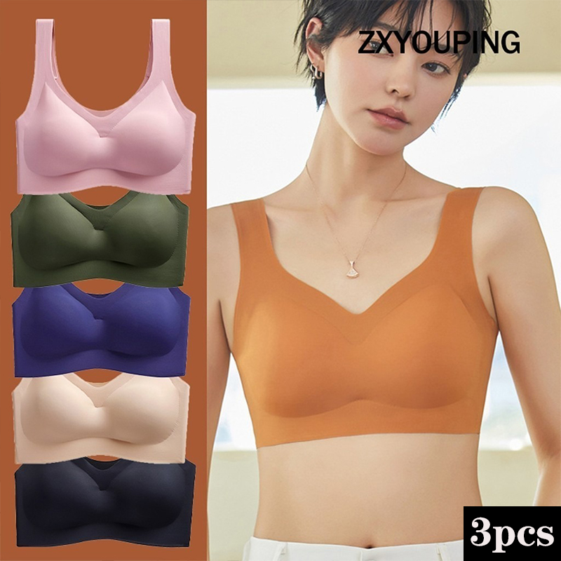Wirefree Bra Comfort - Sutiã esportivo sem costura com almofadas,