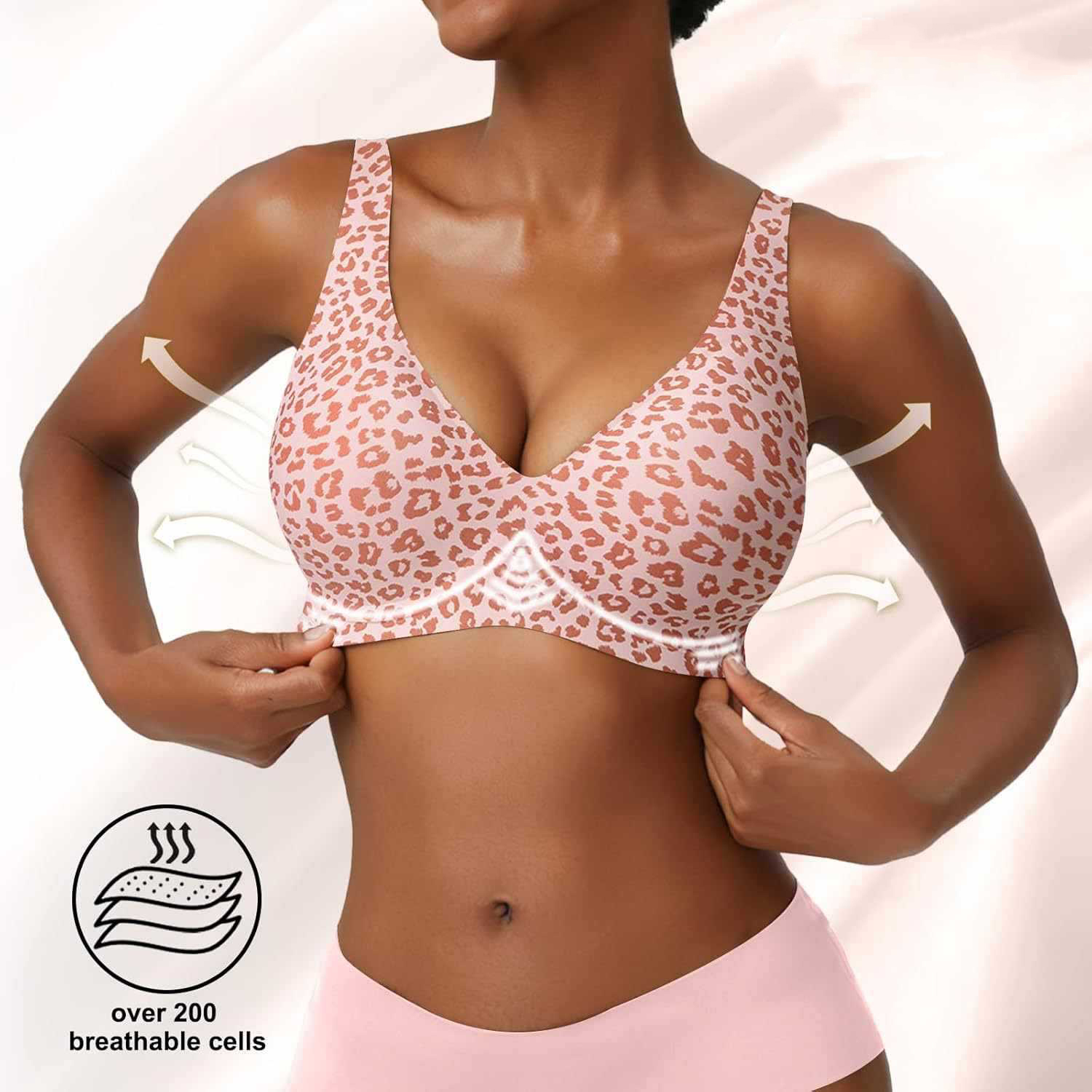 Sutiã feminino sem costura, es - Minimizer Bra Women avaliação e preço